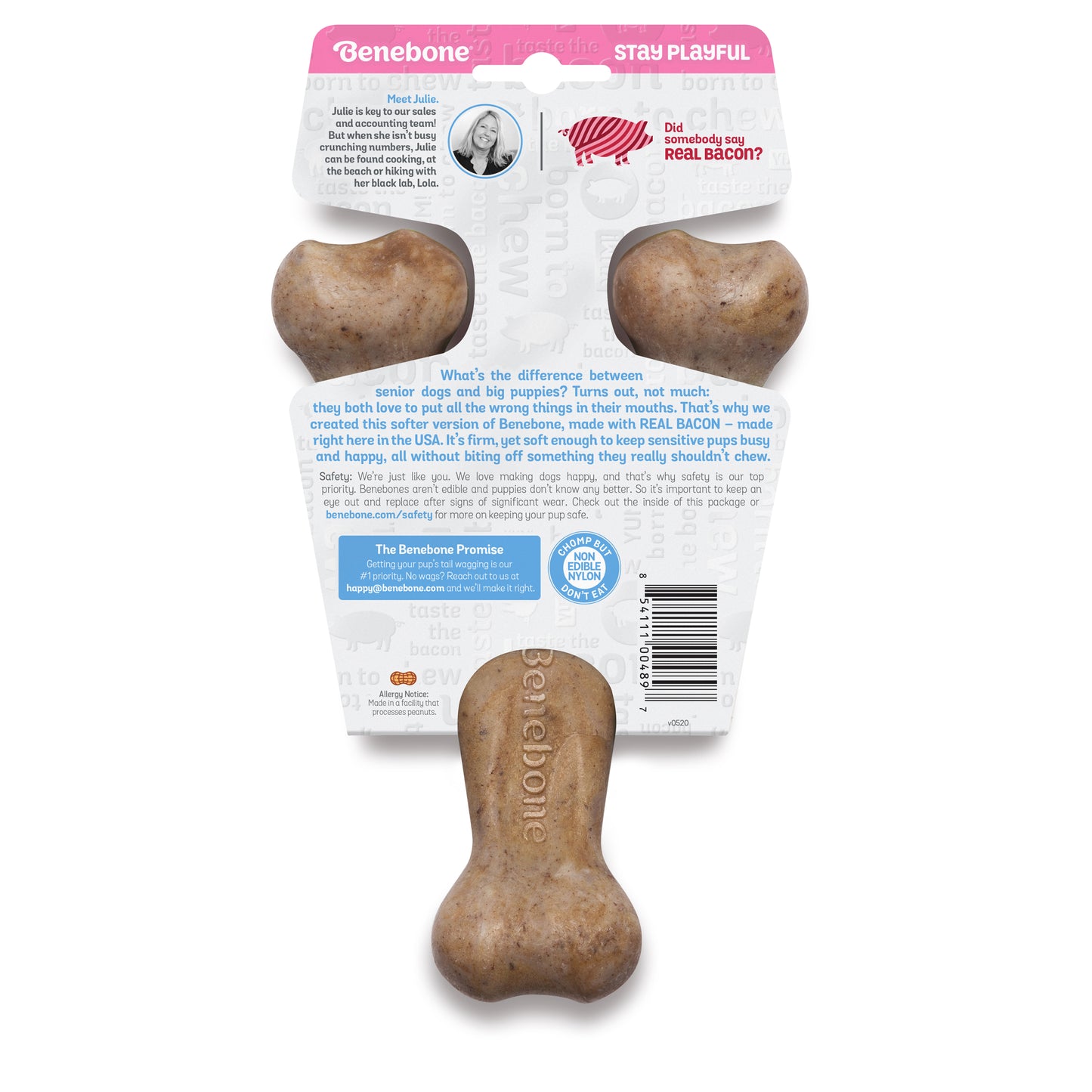 Benebone Bacon Puppy Wishbone