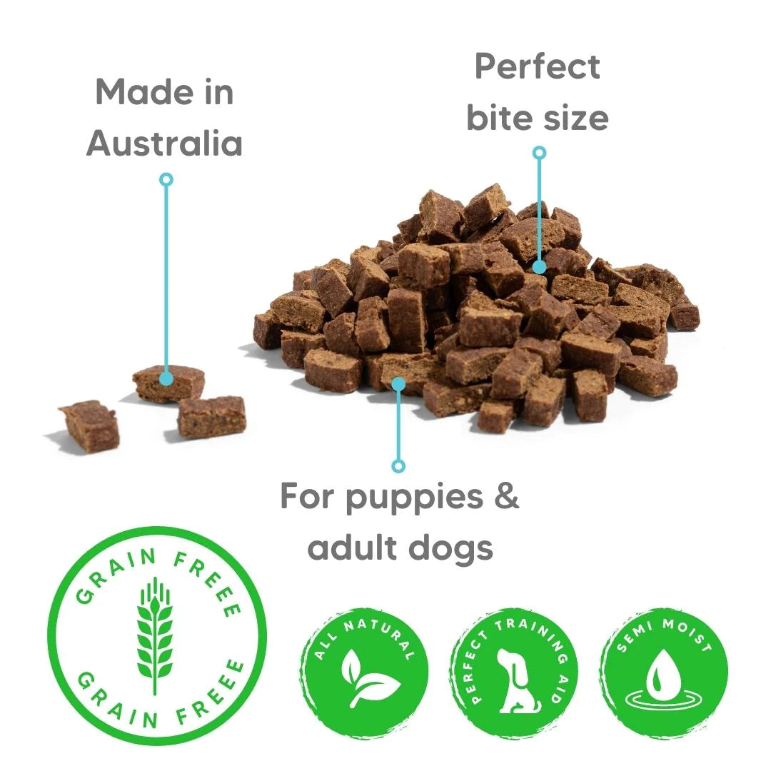 The Pet Project Natural Treats – Kangaroo Training Treats 180g
