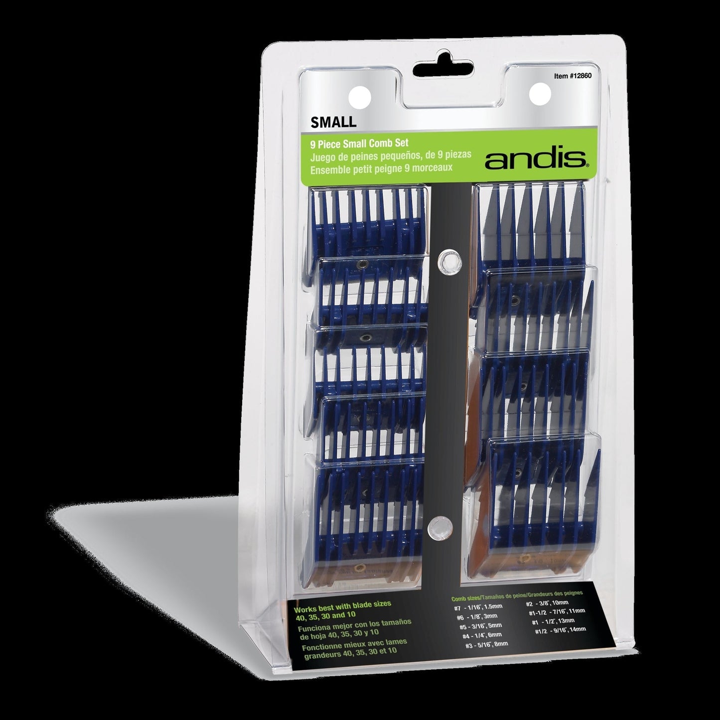 Andis Clipper – Comb Small – 9 Piece Set