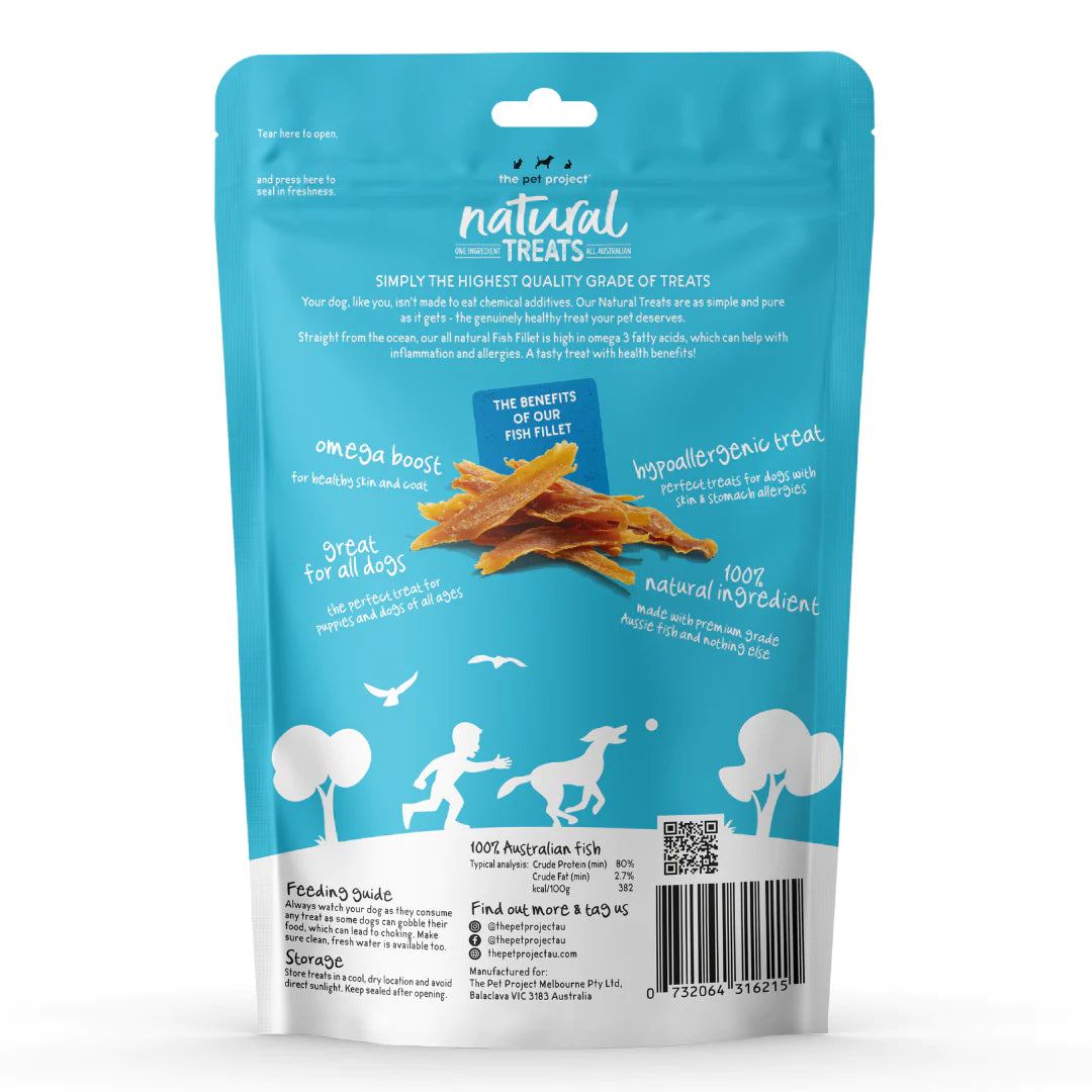 The Pet Project Natural Treats – Fish Fillet 100g