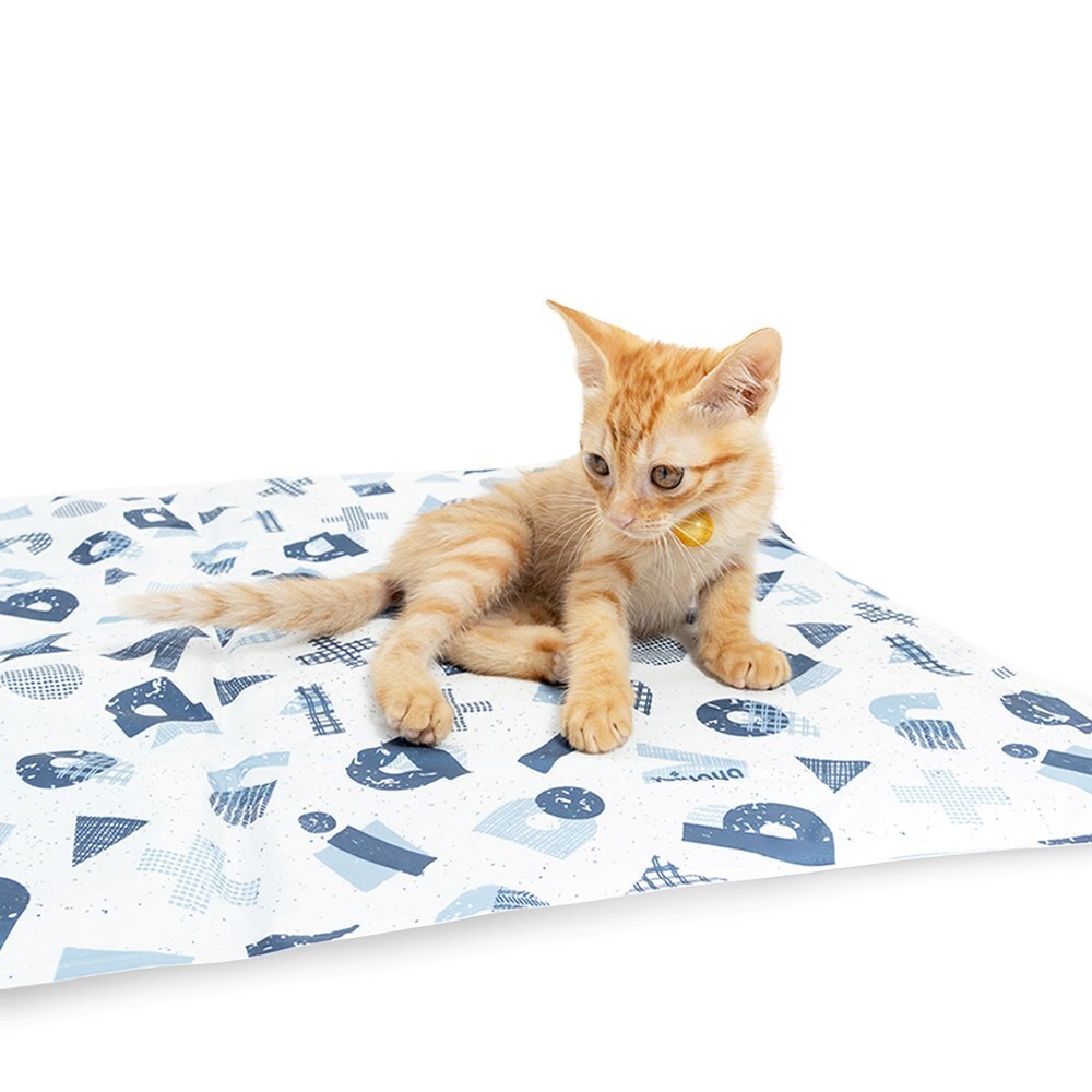 Ibiyaya Chill Pad Dog Cooling Mat - Doodle Letters