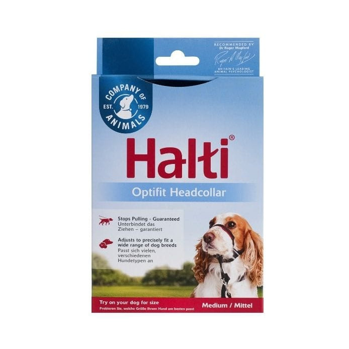 Company of Animals Halti Optifit Headcollar - Black
