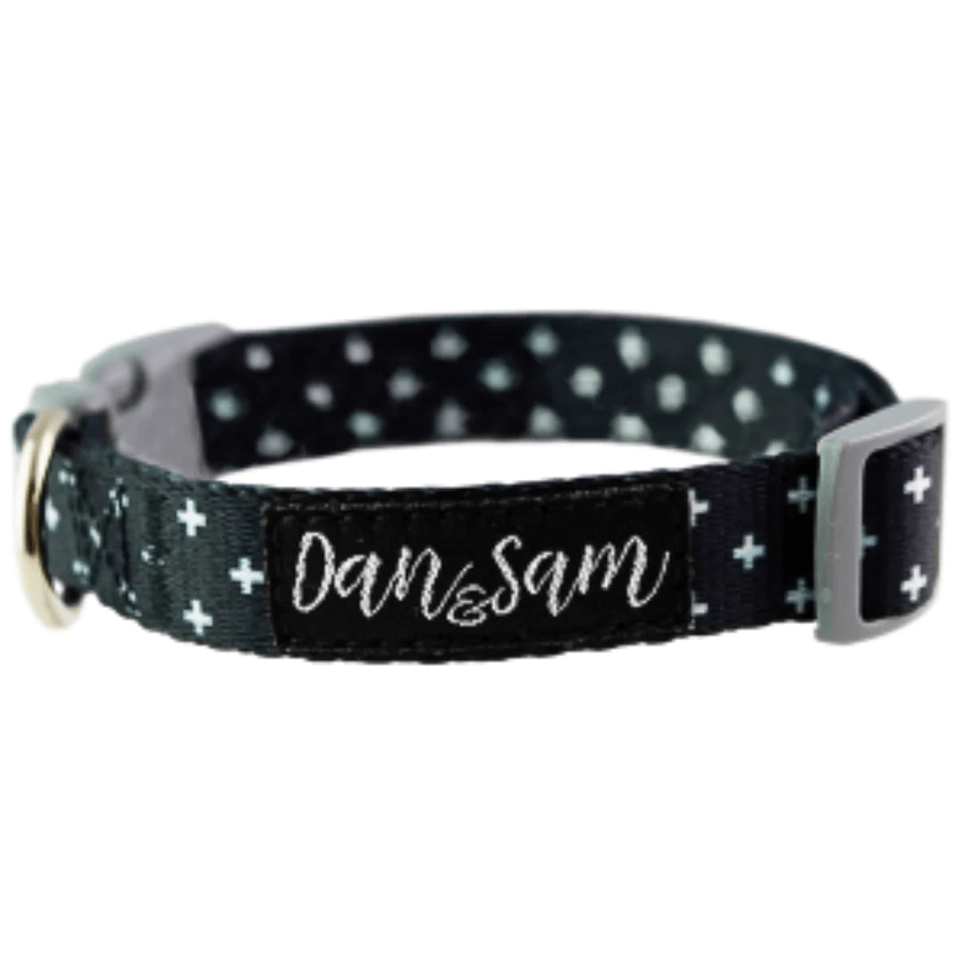Dan & Sam Adjustable Polyester Dog Webbing Collar – Crossways