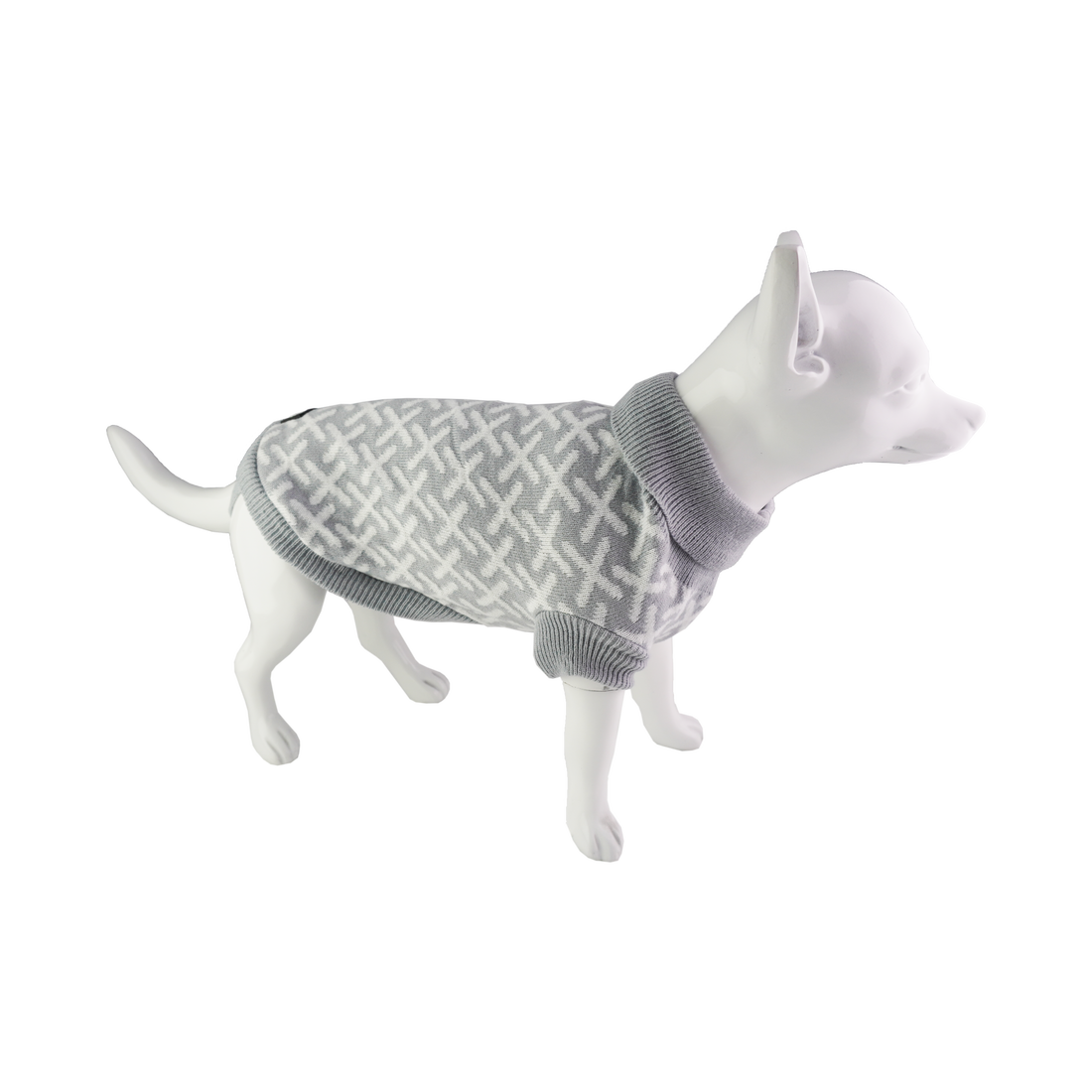 Dan & Sam Dog Jumper with Leg Straps – Grey Kisses