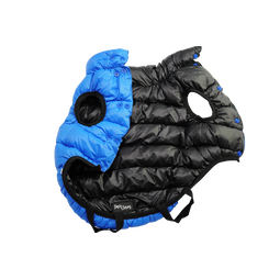Dan & Sam Dog REVERSIBLE Puffer Jacket – BLUE/BLACK