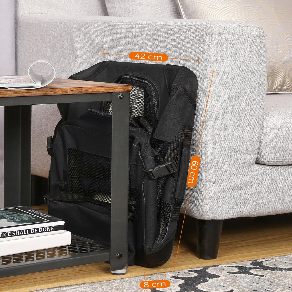 FEANDREA Folding Fabric Pet Carrier 60cm Black