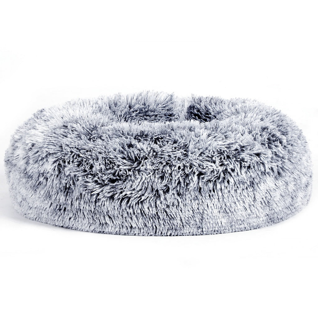 FEANDREA Plush Bed with Removable Washable Cover Grey 50cm
