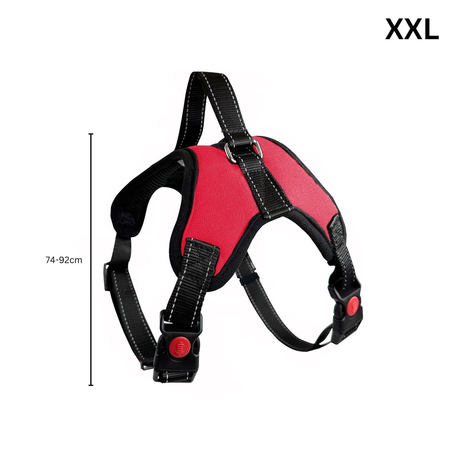 FLOOFI Dog Harness - Red - XXL