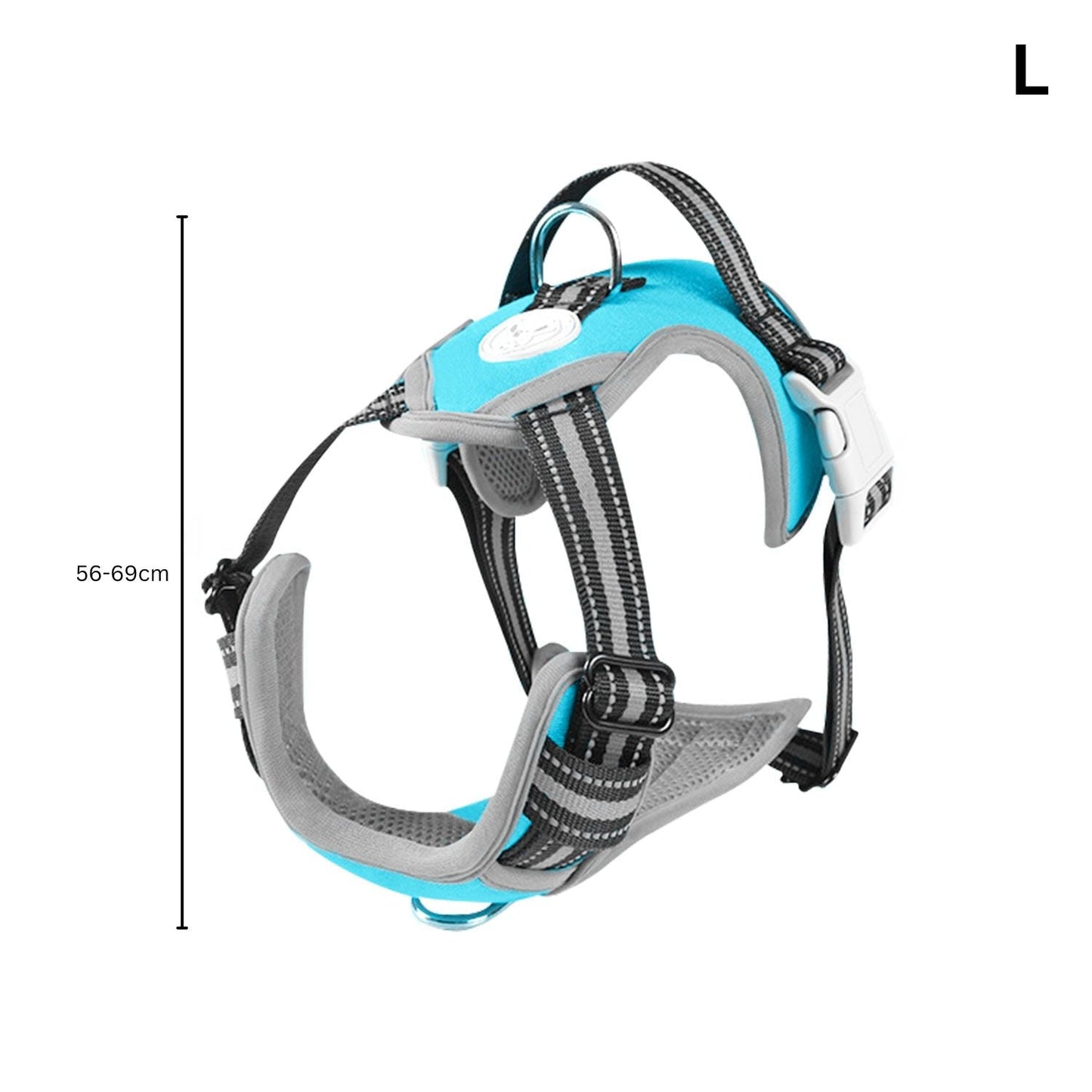 FLOOFI Dog Harness Vest - Blue - L