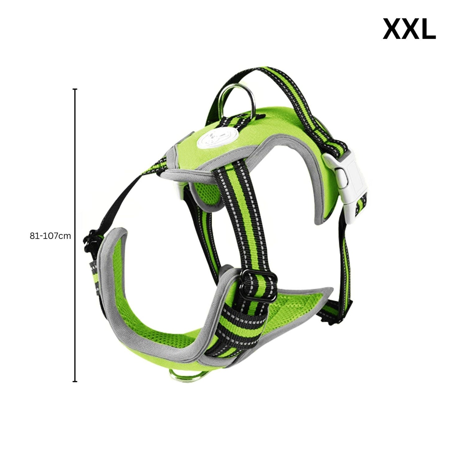 FLOOFI Dog Harness Vest - Green - XXL