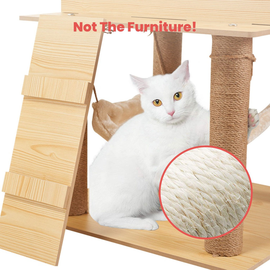 FLOOFI Wooden Cat Tree 130cm
