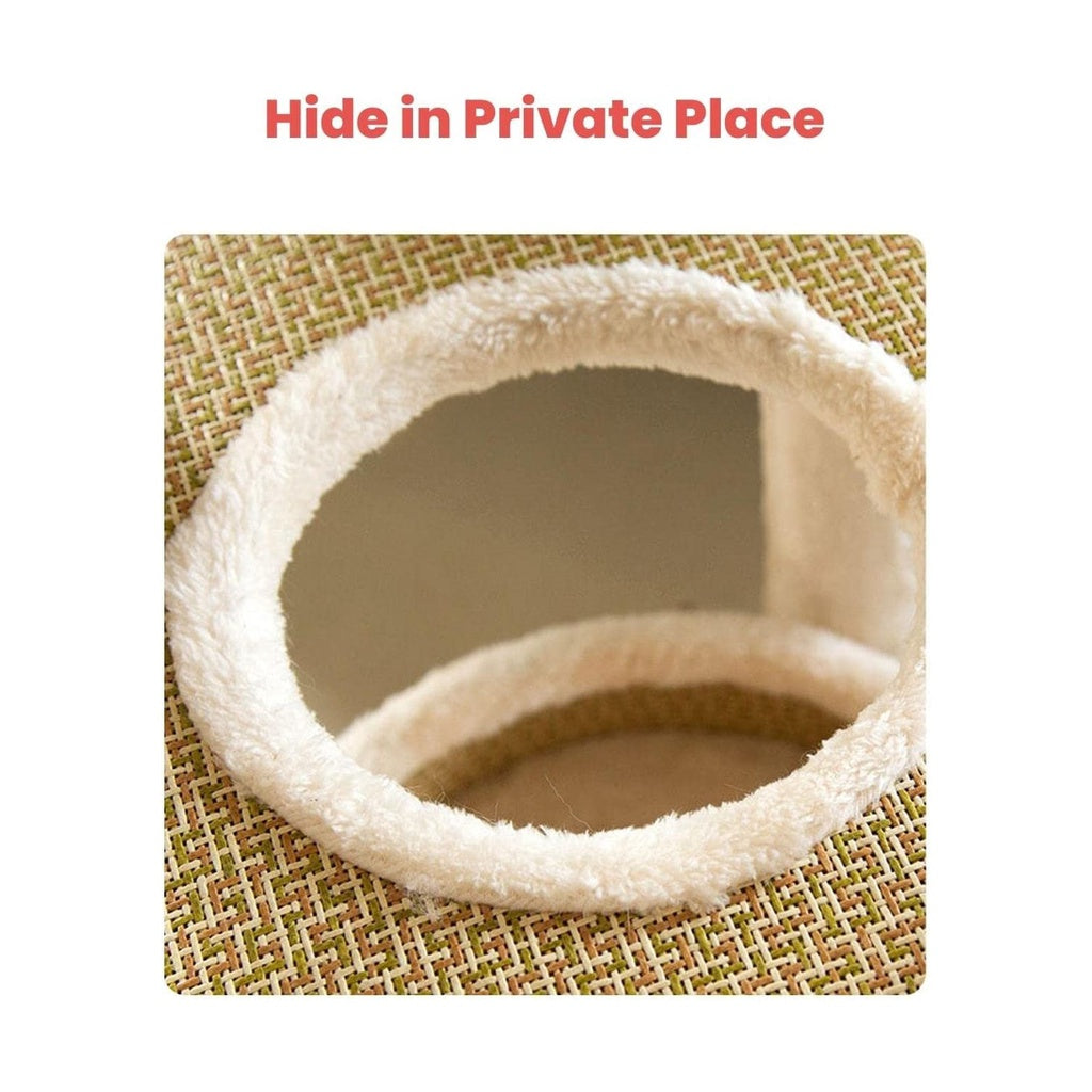 Floofi 5 Layer Cat Condo Cat Tree Beige 120cm