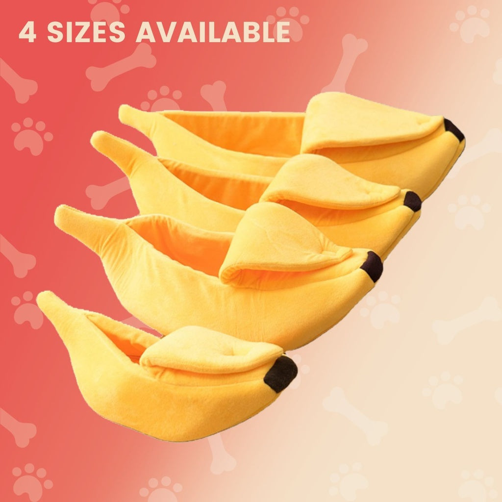 Floofi Banana Cat Bed Yellow - XL