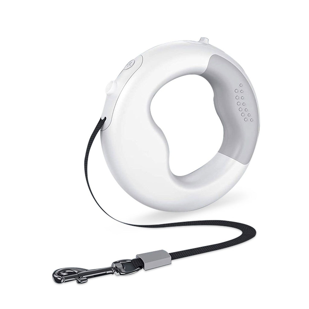 Floofi Dog Leash with USB and LED White