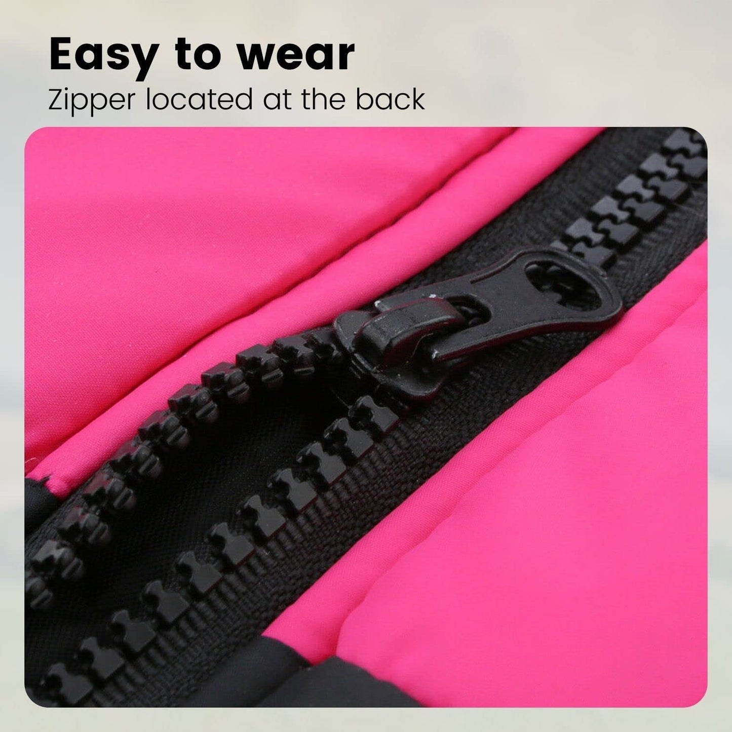 Floofi Dog Winter Vest Pink - 4XL