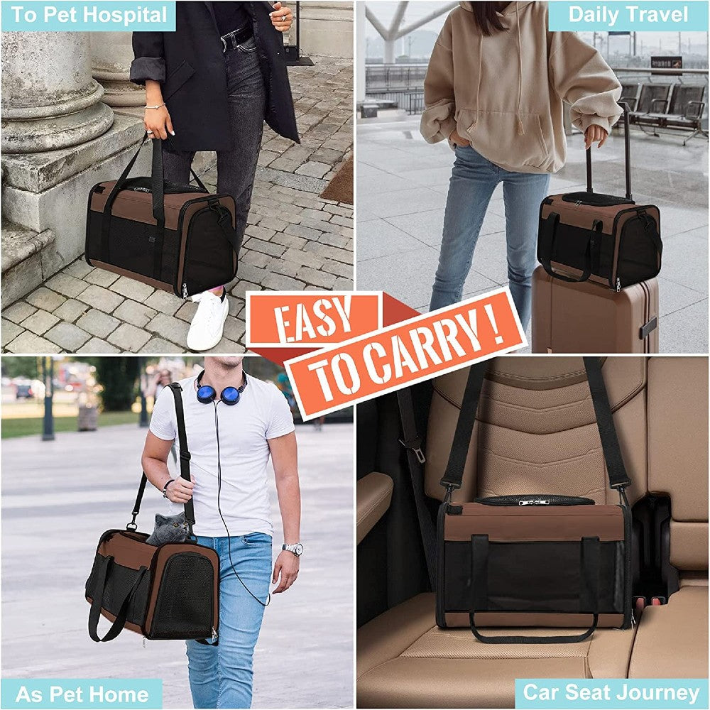 Floofi Portable Pet Carrier L Size (Brown)