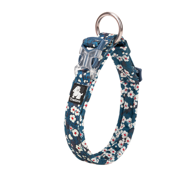 Floral Collar Saxony Blue XL