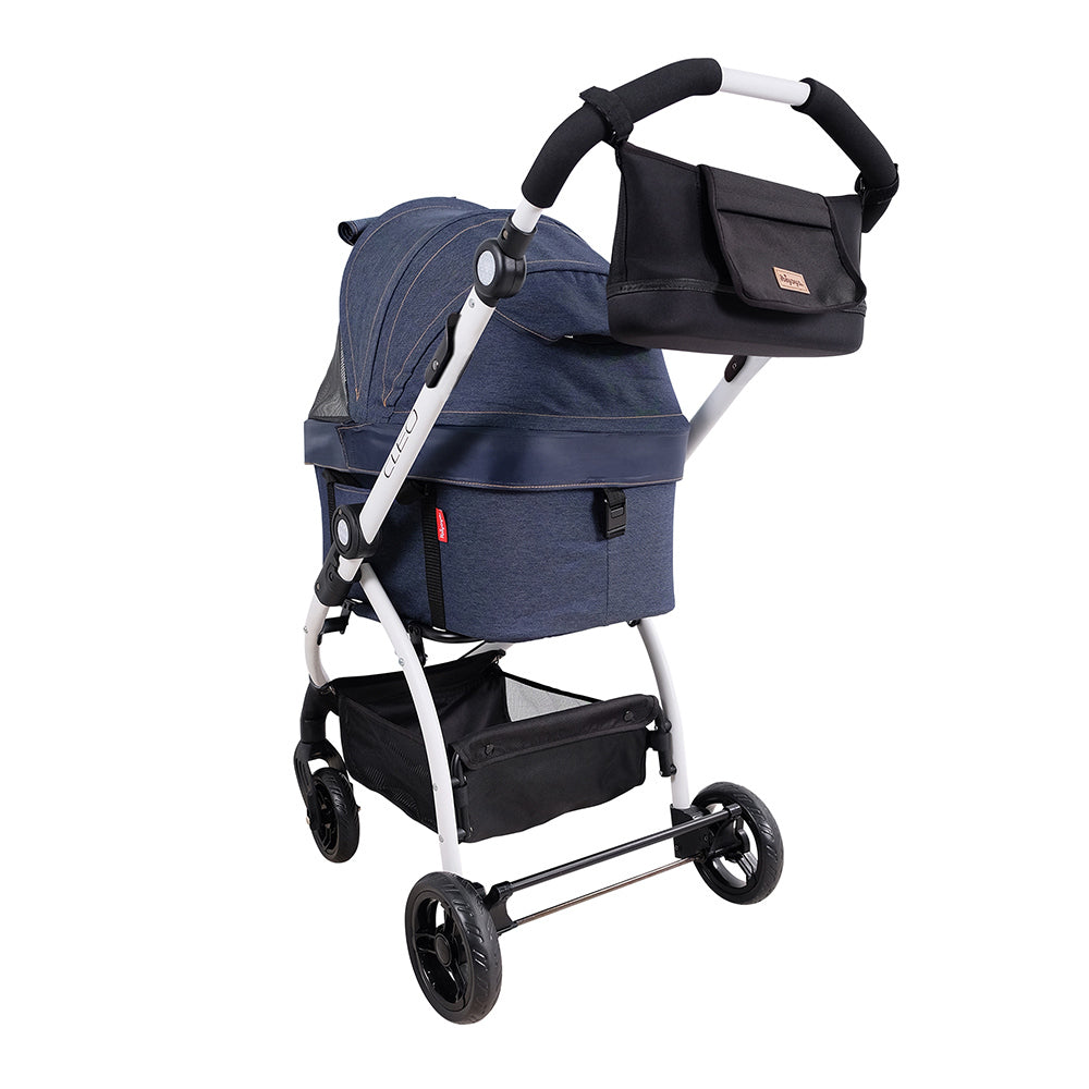 Ibiyaya CLEO Multifunction Pet Stroller & Car Seat Travel System (Up to 20Kg) - Blue Jeans