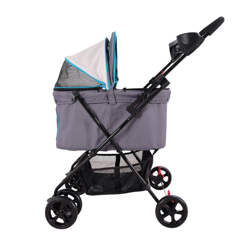 Ibiyaya Easy Strolling Pet Buggy (Up to 20kg) - Simple Grey