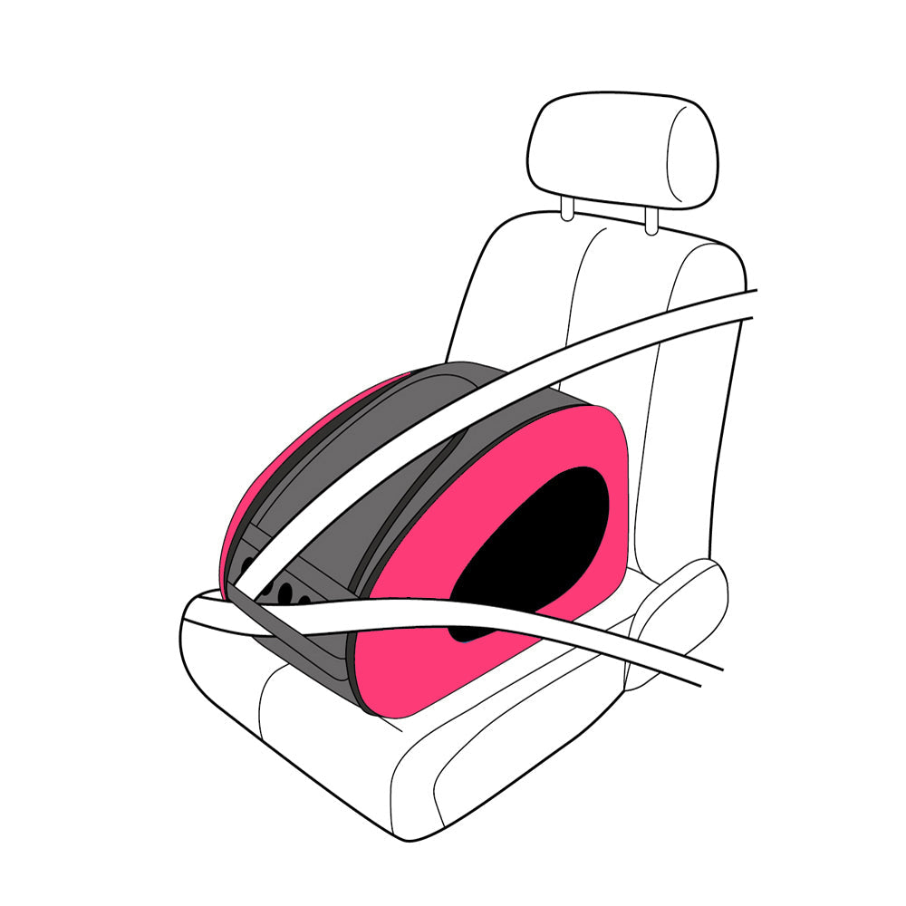 Ibiyaya Eva Pet 4 in 1 Wheeled Carrier (Up to 8 Kg) - Hot Pink