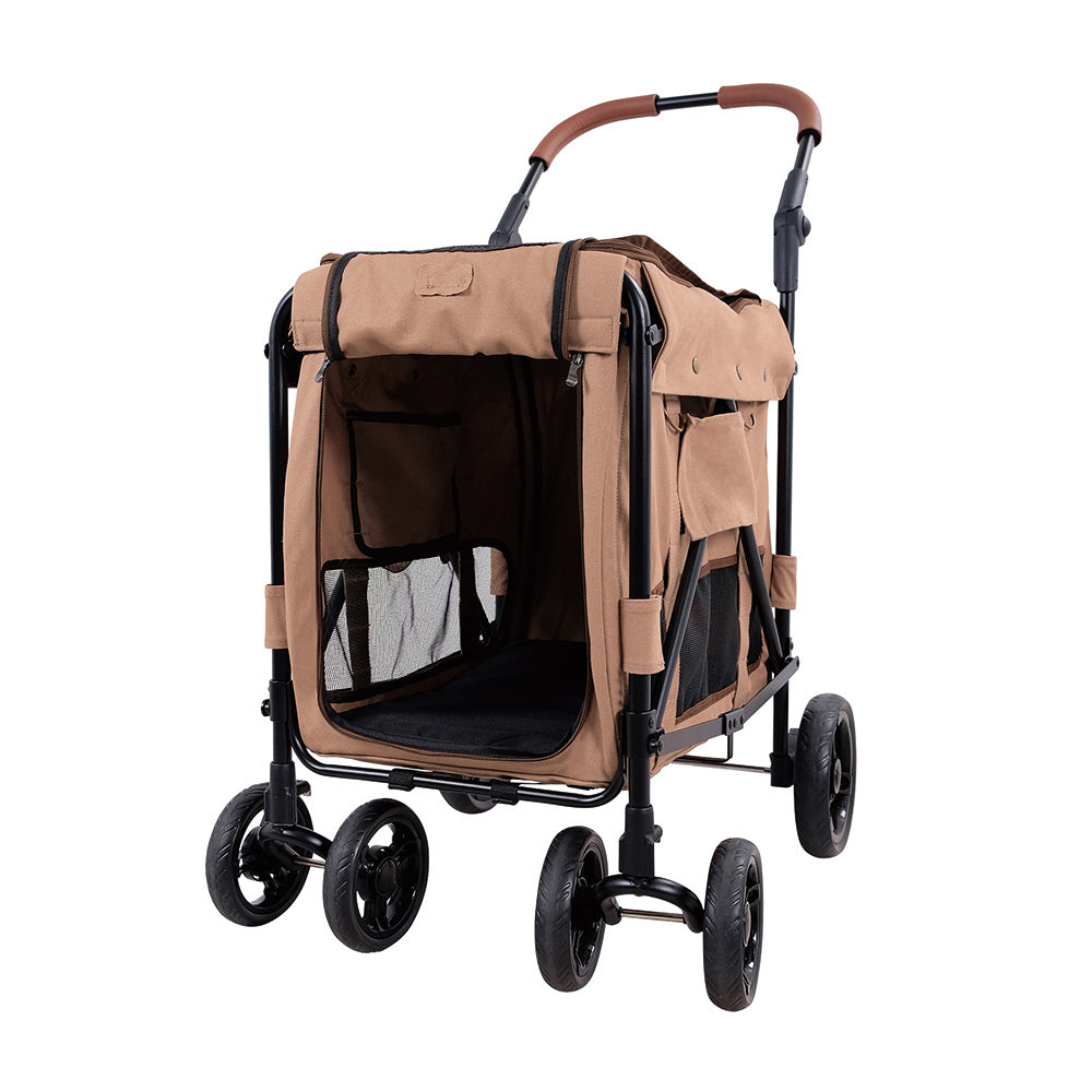 Ibiyaya Gentle Giant Dual Entry Pet Wagon (Up to 25kg) - Peach