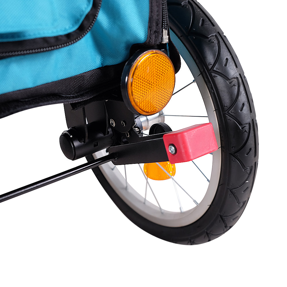 Ibiyaya Happy Pet Trailer / Jogger 2.0 (Up to 30Kg) with Bicycle Attachment - Blue