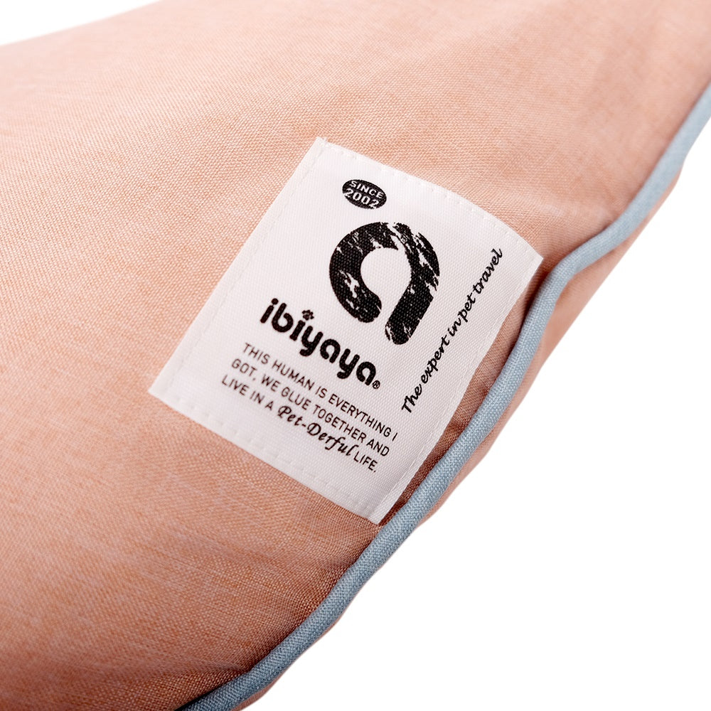 Ibiyaya Snuggler Super Comfortable Nook Pet Bed - Playful Peach