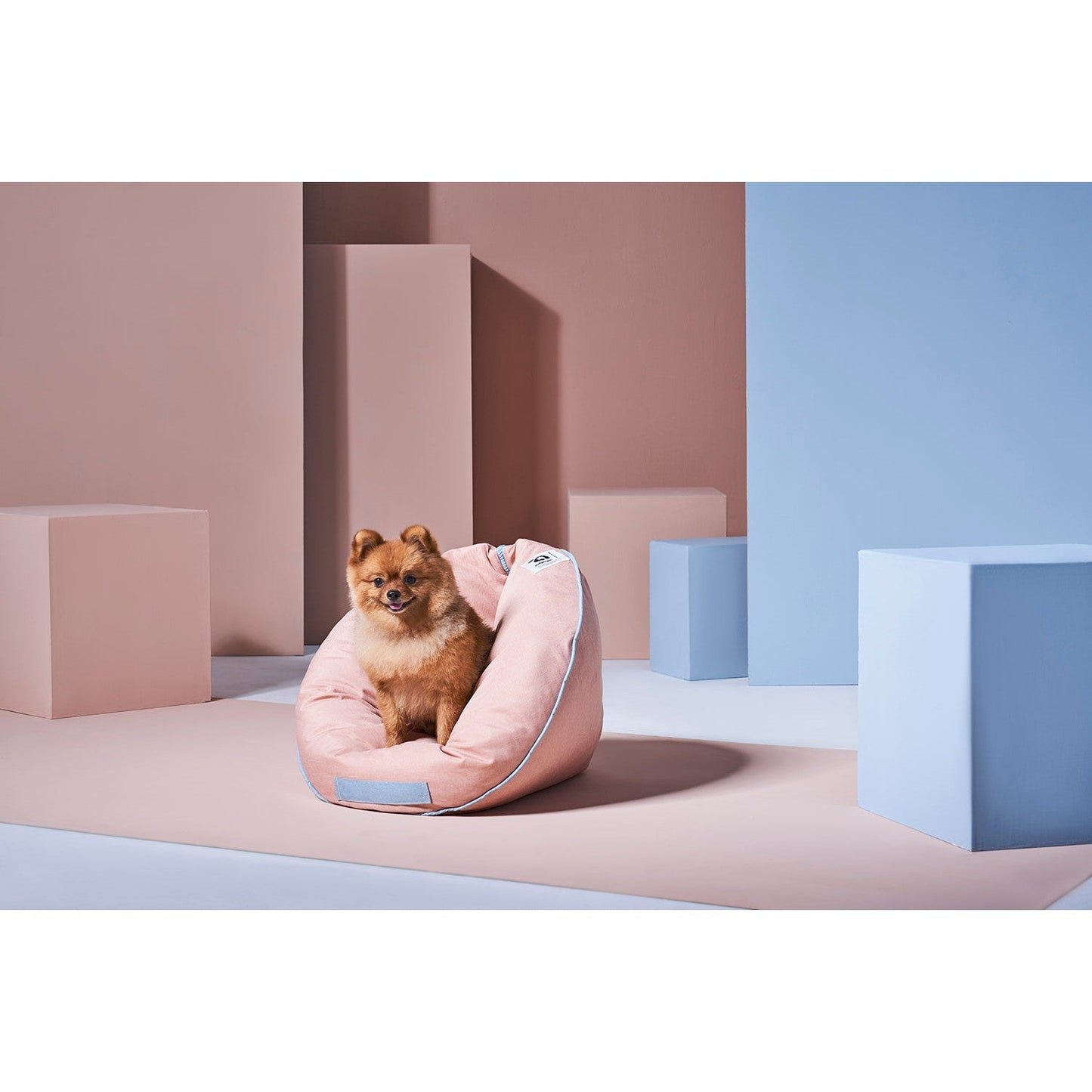 Ibiyaya Snuggler Super Comfortable Nook Pet Bed - Playful Peach