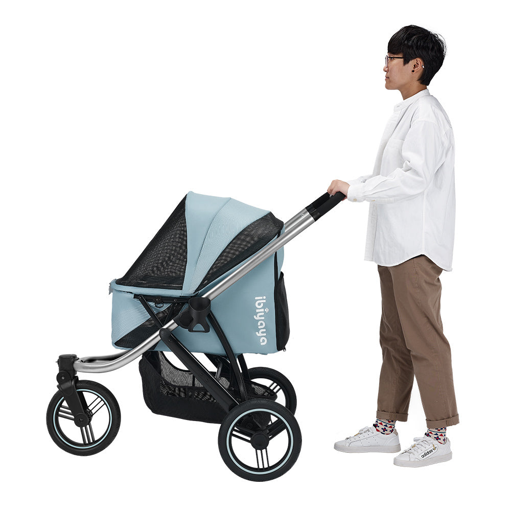 Ibiyaya The Beast Pet Jogging Stroller (Up to 25Kg) - Flash Grey