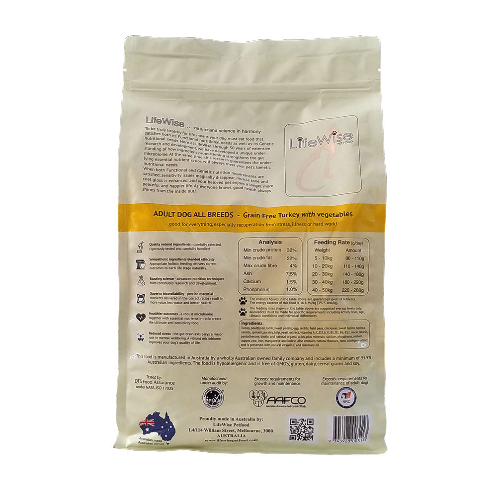 LifeWise Adult Dog GRAIN FREE – Turkey