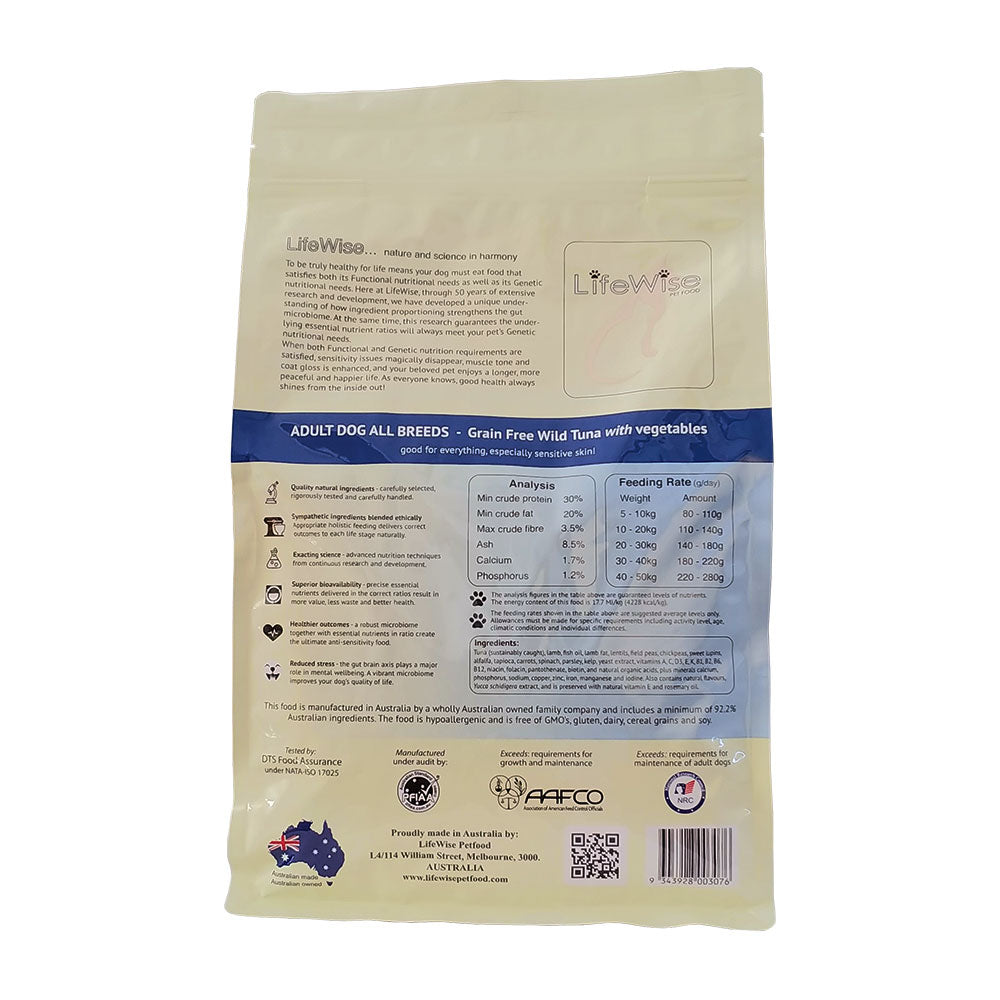 LifeWise Adult Dog GRAIN FREE – Wild Tuna