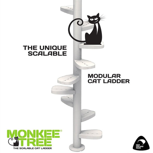 Monkee Tree for Cats - 18 Trunk Starter Pack - White