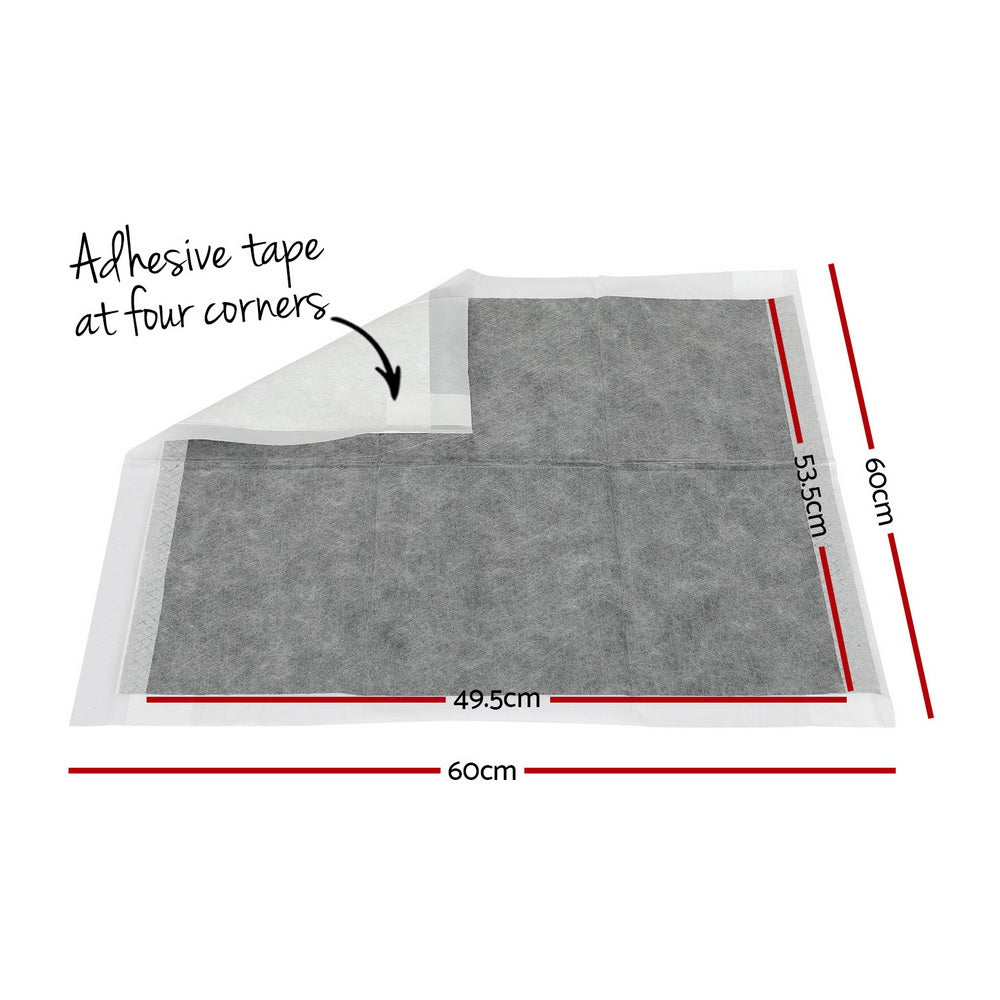 i.Pet Dog Training Pads 60x60cm Grey 200pcs