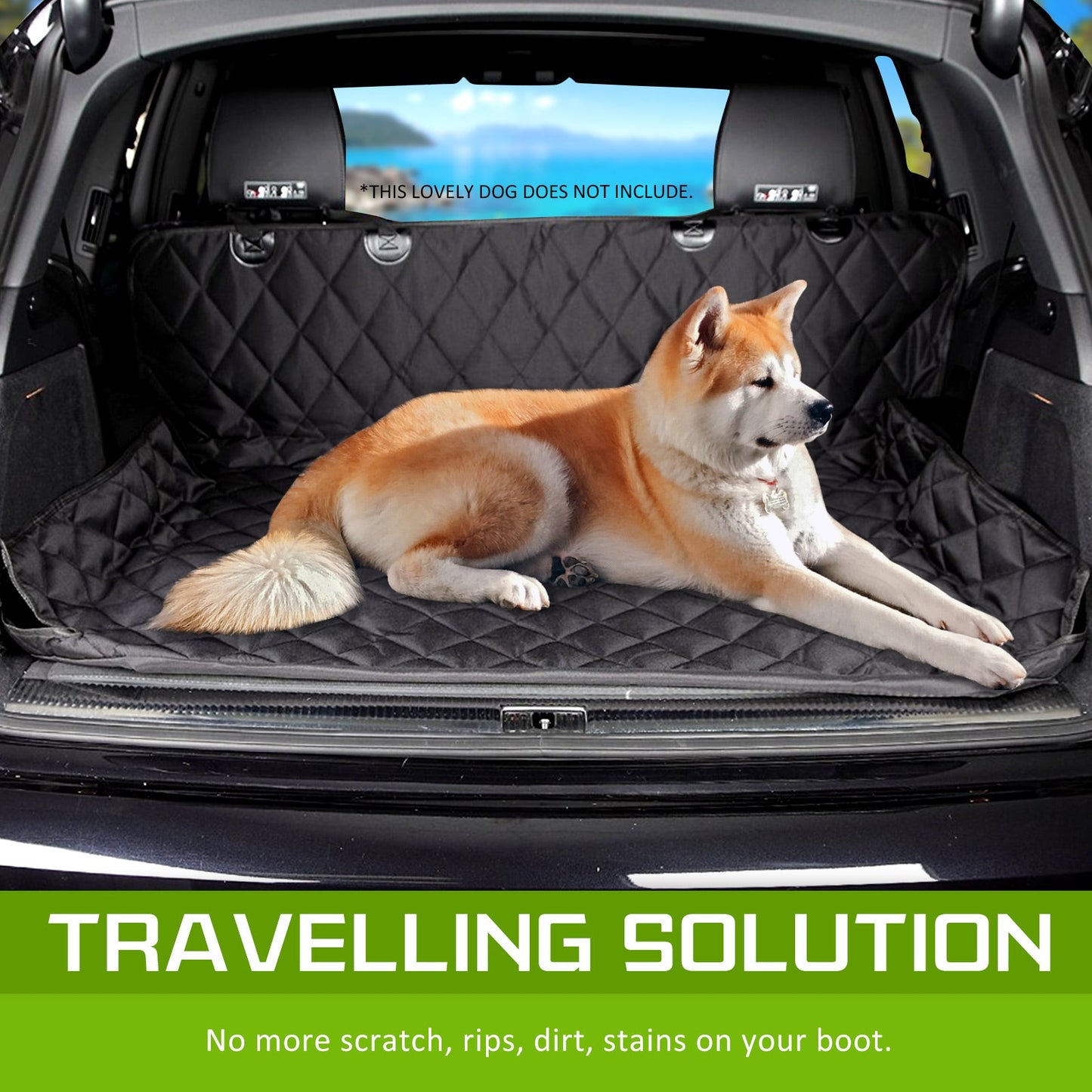 Paw Mate Back Seat or Boot Waterproof Cover Black XXL
