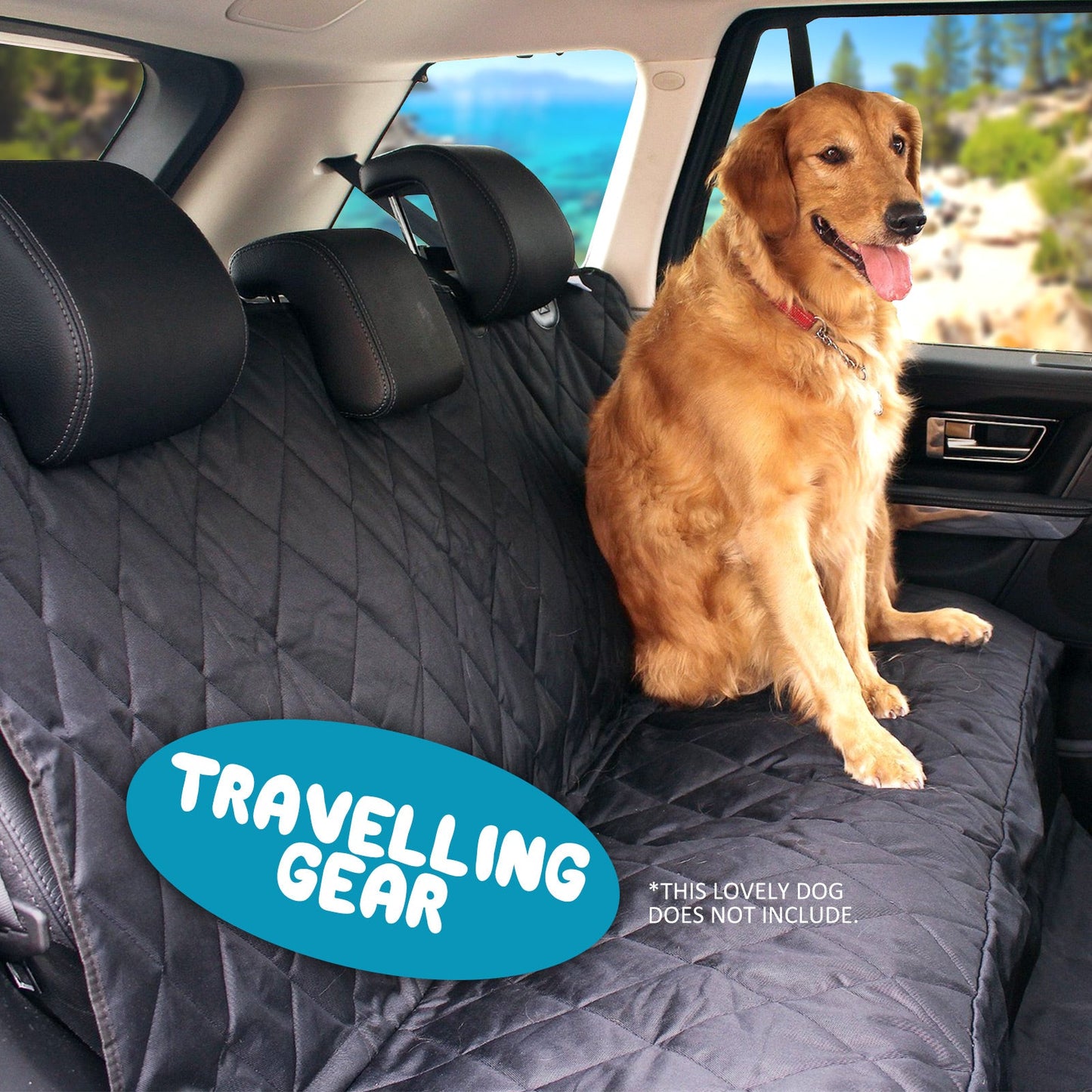 Paw Mate Back Seat or Boot Waterproof Cover Black XXL