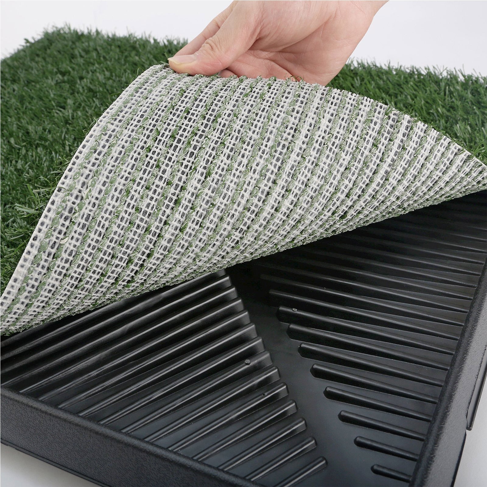 Paw Mate Pet Potty Tray Toilet 63cm x 50cm + 1 Grass Mat