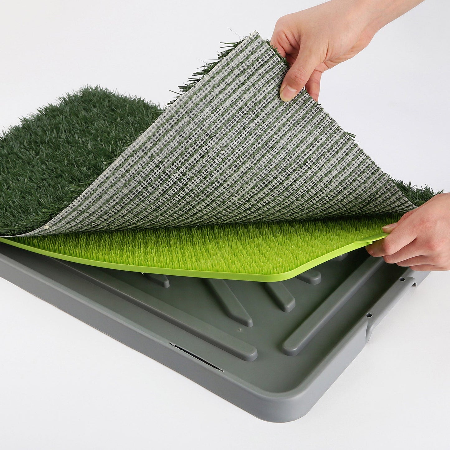 Paw Mate Pet Potty Tray Toilet 69cm x 43cm + 1 Grass Mat