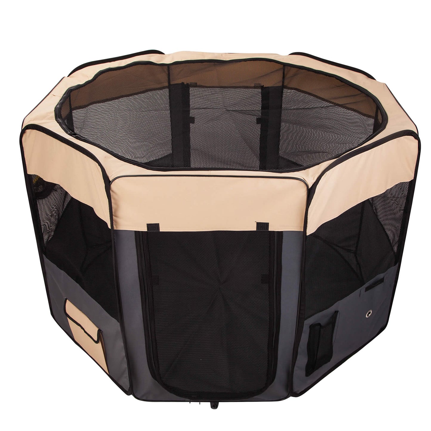 Paw Mate Portable Soft Pet Playpen Grey XL
