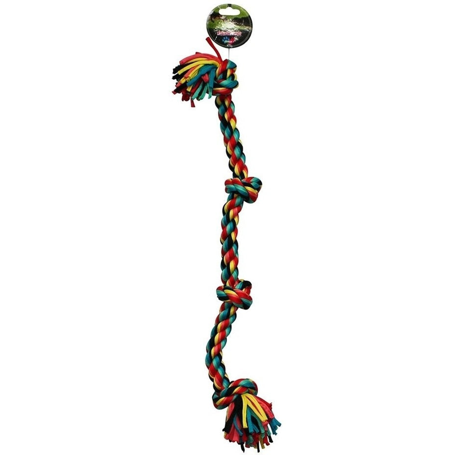 Paw Play Stretch Rope 4 Knot
