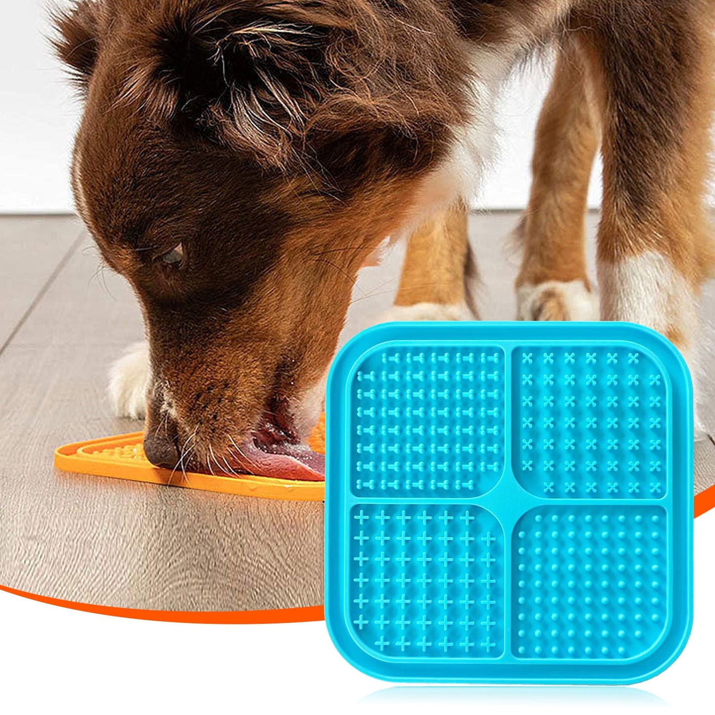 Pawfriends 4in1 Silicone Pet Lick Mat Blue