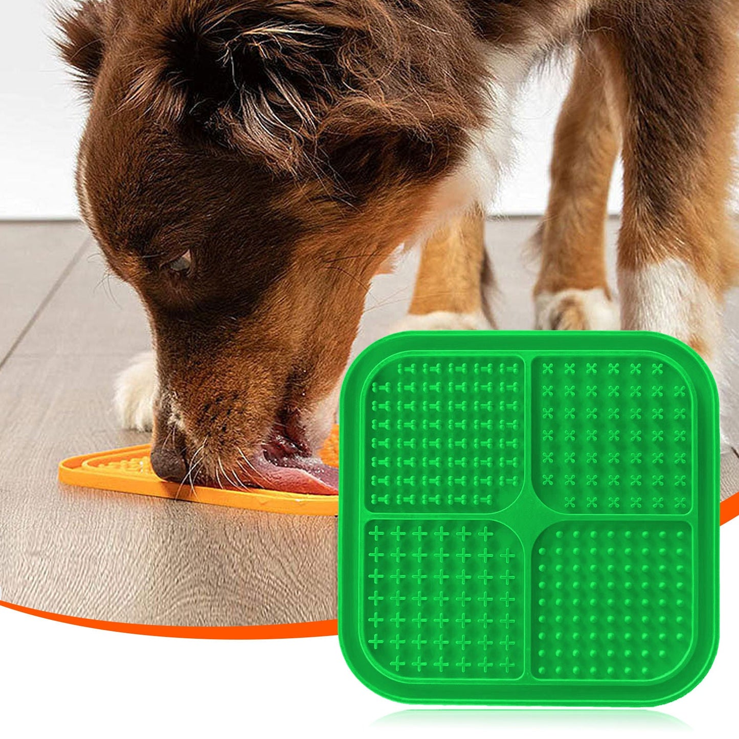 Pawfriends 4in1 Silicone Pet Lick Mat Green