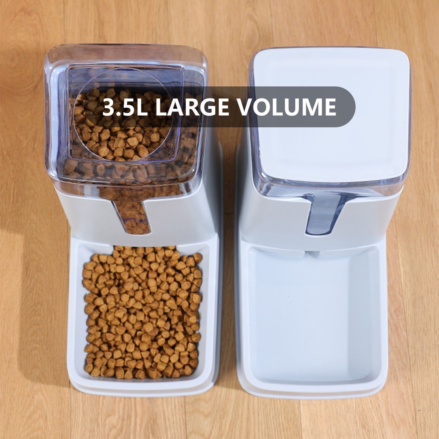Pawfriends Automatic 3.5L Feeder Bowl and Bottle Grey