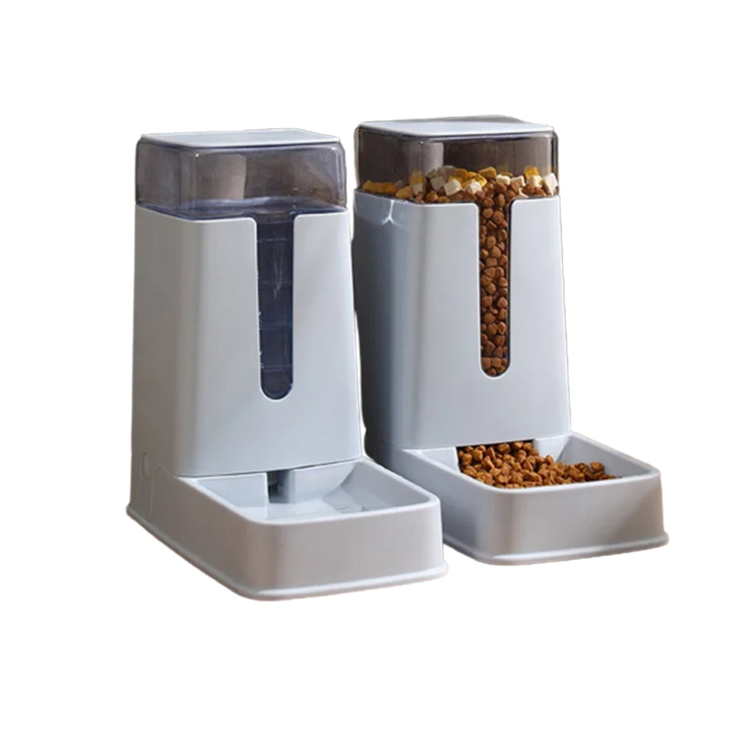 Pawfriends Automatic 3.5L Feeder Bowl and Bottle Grey