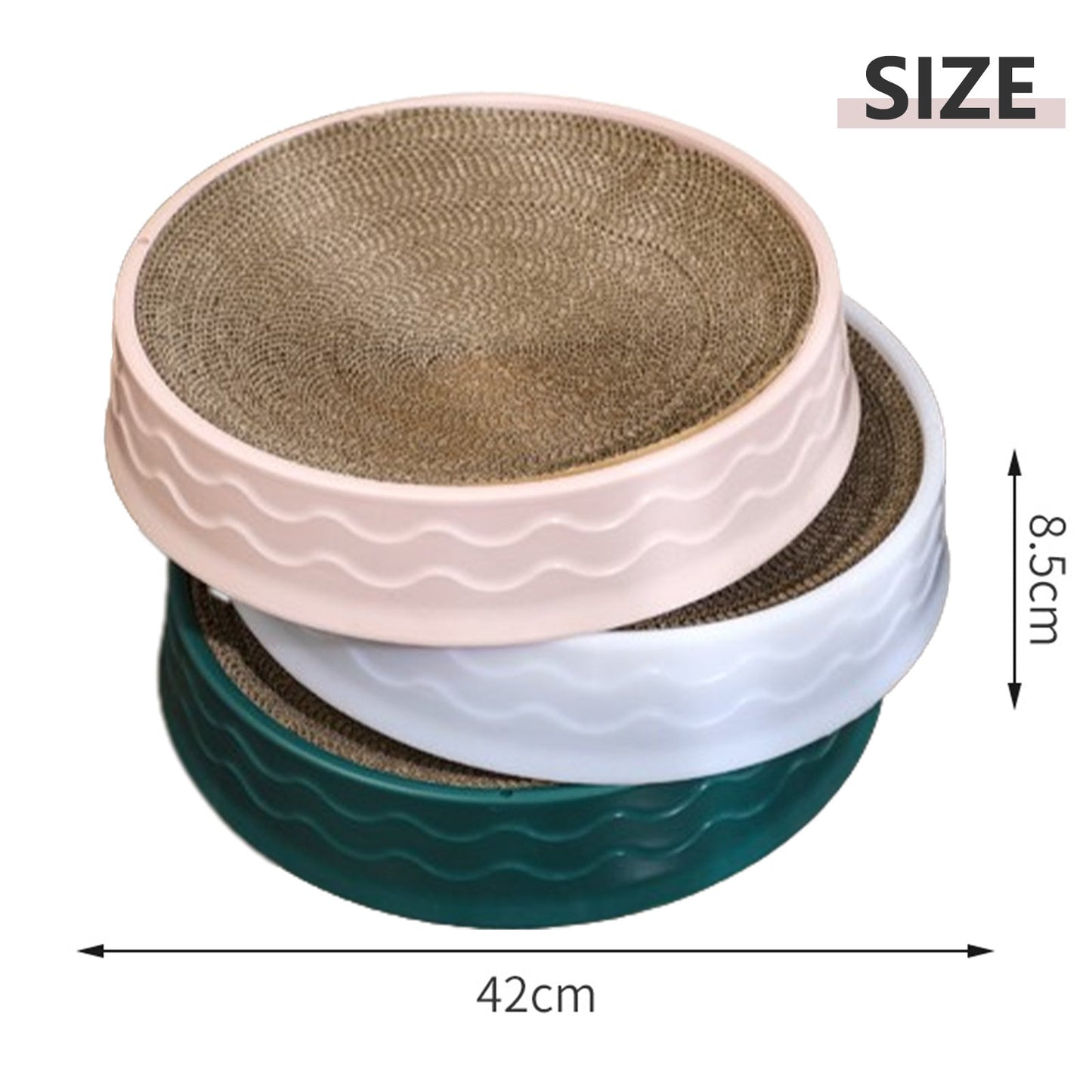 Pawfriends Cat Claw Plate Scratcher Toy Green