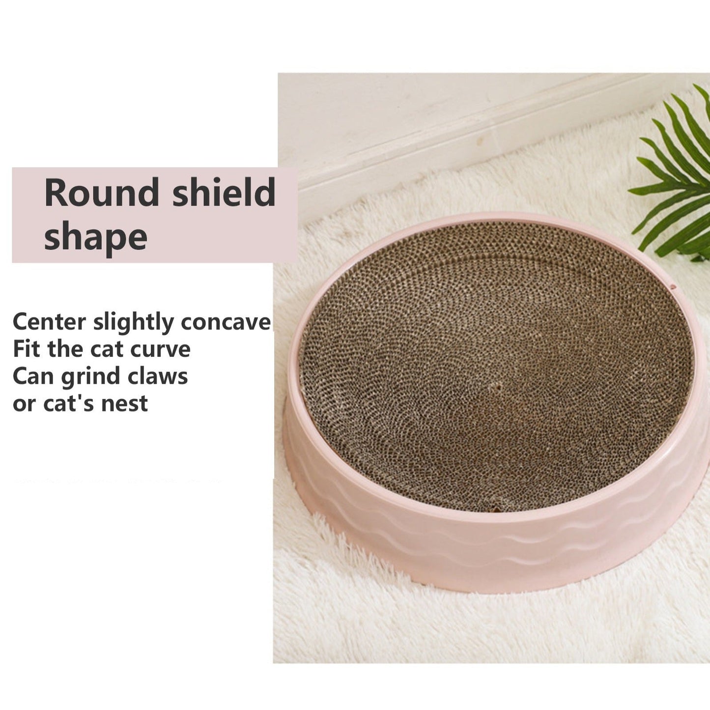 Pawfriends Cat Claw Plate Scratcher Toy Green