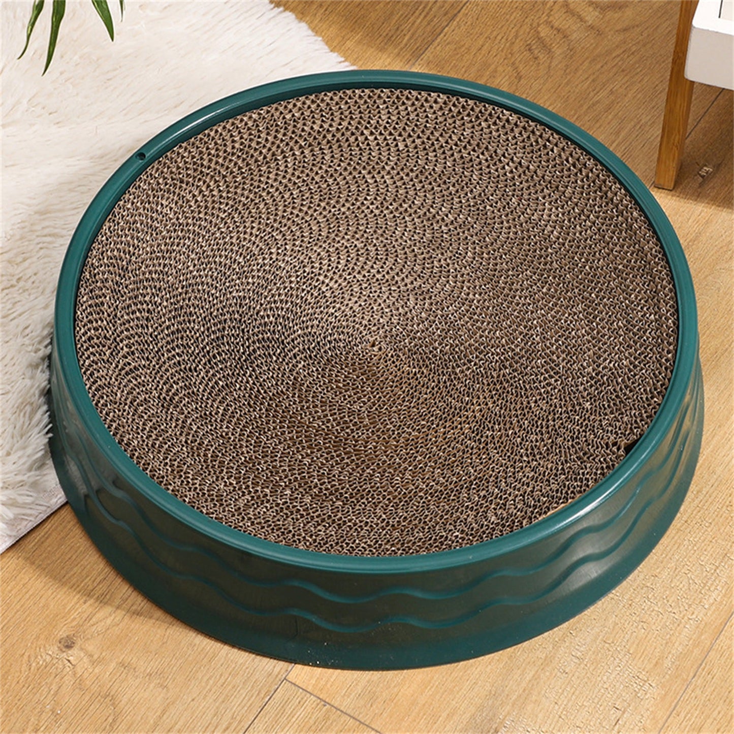Pawfriends Cat Claw Plate Scratcher Toy Green