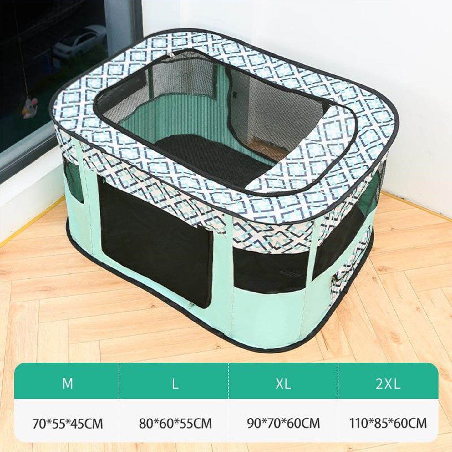 Pawfriends Delivery Room Fence Tent Green M