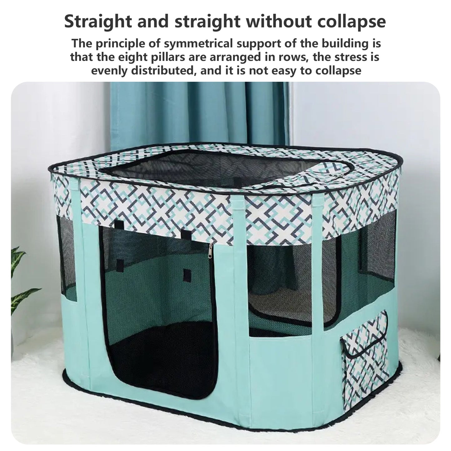 Pawfriends Delivery Room Fence Tent Green M