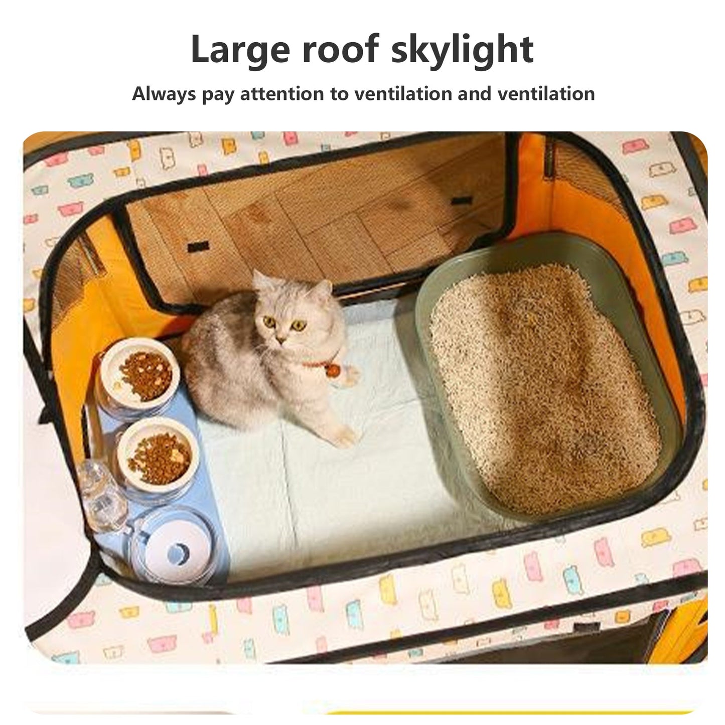 Pawfriends Delivery Room Fence Tent Yellow L