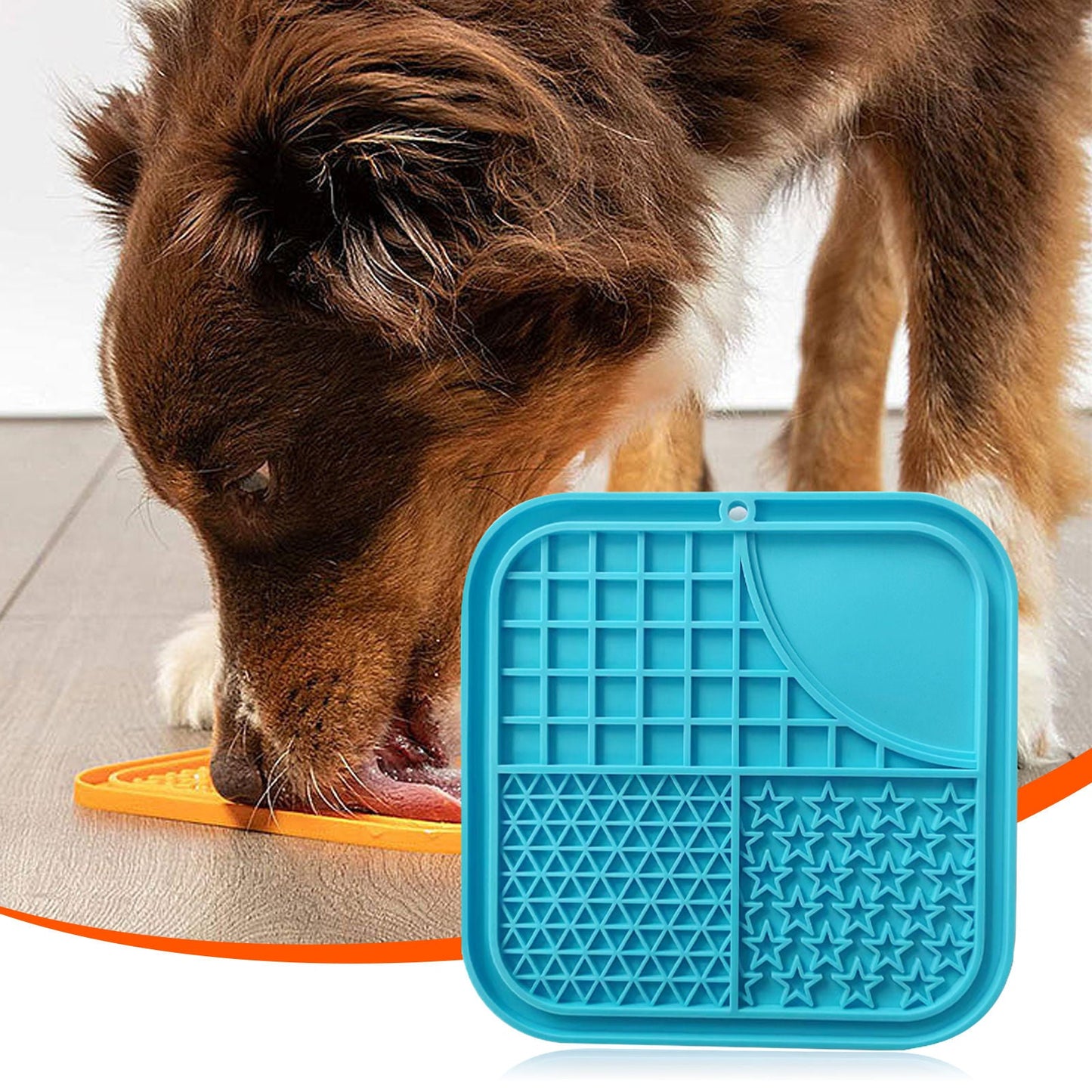 Pawfriends Licking Slow-Feeding Pad Anti-Anxiety Blue